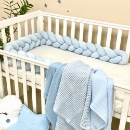 Protectie laterala patut bebe albastru (1)